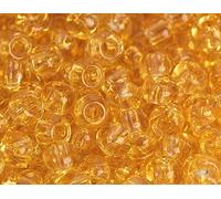Perline giapponesi rocaille trasparenti oro 2,2 mm.11/0 100 gr.