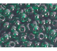 Perline giapponesi rocaille trasparenti verde 2,2 mm.11/0 100 gr.