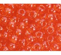 Perline giapponesi rocciose trasparenti rosso 2,2mm.11/0 100gr.