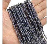 Perline gioielli fai da te Perline distanziatrici in pietra di quarzo crostale a semi piccoli sciolti, 2 3 4MM preziosa naturale sfaccettata bianca nera for la creazione gioielli