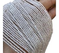 Perline gioielli fai da te Perline distanziatrici in pietra di quarzo crostale a semi piccoli sciolti, 2 3 4MM preziosa naturale sfaccettata bianca nera for la creazione gioielli