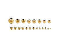 Perline in Acciaio Inossidabile for la creazione di Gioielli, Perline distanziatrici sciolte, Braccialetti Fai da Te, collane e bracciali(Gold_8x2mm 20pcs)