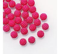 Perline in acrilico sfuse, Perline acriliche rotonde da 10 mm, multicolore, confezione 50/100 for la creazione di gioielli fai te, braccialetti e collane(Rose,50Pcs)