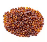 Perline in ambra stile barocco, lucide e grezze, 100% pietra baltica naturale, 5-6 mm, sfuse con fori forati, diversi colori Amber Culture