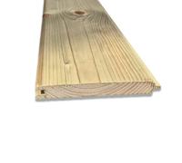Perline in legno di abete impregnato da 300 cm, Doghe ad incastro A/B sp. 2 x 15 cm, 13,5 cm utile - rivestimenti, decorazioni, pavimentazioni, fai da te (300 cm)