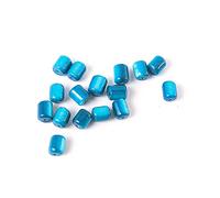 Perline in madreperla cilindro lucido turchese 4 x 10 mm. 250 g. 770 u. ca.