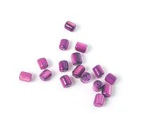 Perline in madreperla cilindro lucido viola 4 x 10 mm. 250 g. 770 u. ca.