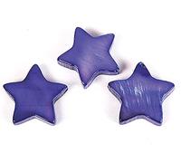 Perline in madreperla stella brillante blu navy 14 x 14 mm. 250 g. 356 u. ca.