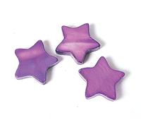 Perline in madreperla stella brillante viola 14 x 14 mm. 250 g. 356 u. ca.