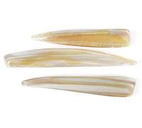 Perline in madreperla zanna brillante naturale 6 x 38 mm. 250 g. 104