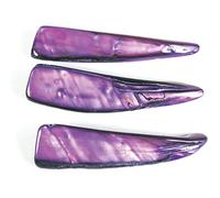 Perline in madreperla zanna brillante viola 6 x 38 mm. 250 g. 104