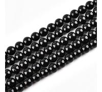 Perline in onice nera naturale per la creazione di gioielli, 12 mm, pietre semipreziose rotonde da 38,1 cm (31-32 pezzi/filo) (1037, kn)