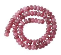 Perline in pietra naturale, 1 filo, 38 cm, a forma di bolla, 5 mm x 8 mm, grande foro per la creazione di gioielli