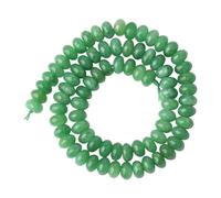 Perline in pietra naturale, 1 filo, 38 cm, a forma di bolla, 5 mm x 8 mm, grande foro per la creazione di gioielli