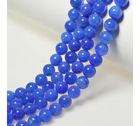 Perline in pietra naturale, 6 mm, 60 pezzi, rotonde, blu con vena di drago, agata, pietre preziose sfuse, ciondoli per la creazione di gioielli, bracciali, collane, orecchini e ciondoli (15, nr)