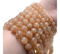 Perline in pietra naturale di corallo rosso, perline distanziatrici sciolte rotonde per gioielli con ciondoli fai-da-te, creazione di braccialetti, 4/6/8/10/12 mm, pietra anguria da 15 pollici, 4 mm