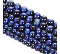 Perline in pietra naturale multicolore occhio di tigre perline distanziali per la realizzazione di bracciali, gioielli, accessori fai da te, lapislazzuli 3A 4 mm - circa 90 pezzi