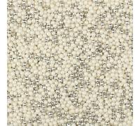 Perline in zucchero assortite 3 mm - Colore BIANCO ARGENTO - 100gr - Decorazioni per dolci in zucchero - Sfere perline perle - confetti confettini