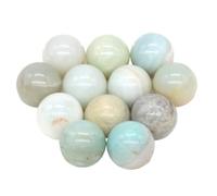 Perline Levigate In Quarzo Mini sfere di cristallo da 16 mm, pietre, tascabili, chakra, globo, perline, gemme minerali, campioni, decorazioni for la casa(Color-02,5 PCS)