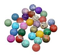 Perline Levigate In Quarzo Mini sfere di cristallo da 16 mm, pietre, tascabili, chakra, globo, perline, gemme minerali, campioni, decorazioni for la casa(Color-01,5 PCS)