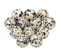 Perline Levigate In Quarzo Mini sfere di cristallo da 16 mm, pietre, tascabili, chakra, globo, perline, gemme minerali, campioni, decorazioni for la casa(Color-12,50 PCS)