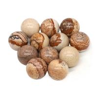 Perline Levigate In Quarzo Mini sfere di cristallo da 16 mm, pietre, tascabili, chakra, globo, perline, gemme minerali, campioni, decorazioni for la casa(Color-25,5 PCS)