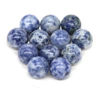 Perline Levigate In Quarzo Mini sfere di cristallo da 16 mm, pietre, tascabili, chakra, globo, perline, gemme minerali, campioni, decorazioni for la casa(Color-09,50 PCS)