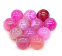 Perline Levigate In Quarzo Mini sfere di cristallo da 16 mm, pietre, tascabili, chakra, globo, perline, gemme minerali, campioni, decorazioni for la casa(Color-26,50 PCS)