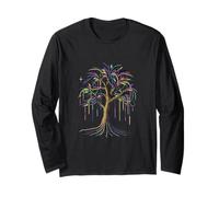 Perline Mardi Gras Tree Carnival Street Parade Maglia a Manica