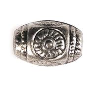 Perline metalliche alluminio cilindro argentato diam. 8 x 14 mm. 200 u.