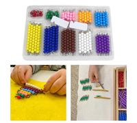 Perline Montessori a scacchiera, regalo di aiuto per l'insegnamento della