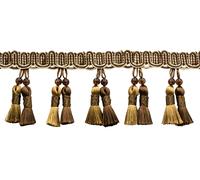 Perline Nappe Frangia, Stile BTFH4, Colore D2A2 - Cappuccino Marrone [4.6m]