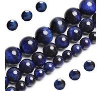 Perline naturali in occhio di tigre blu, perline sfuse rotonde di grado AAA, 8 mm, 100 pezzi, per la creazione di gioielli