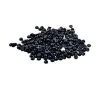 Perline nere a mezza perla, con retro piatto, per fai da te, scrapbooking, 4 mm, 300 pezzi