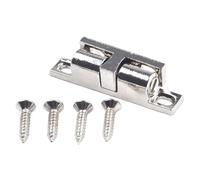 Perline paracolpi in lega di zinco con magneti a molla, design a scatto per armadi, cassetti e porte, doppia sfera per cucina, bagno, soggiorno (confezione da 1, include 4 viti)