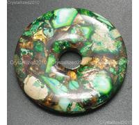 Perline pendenti ciambella rotonde bronzite sedimenti marini diaspro pietra p...