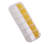 Perline per | accessori per il fascino delle unghie, 3D, dimensioni miste, manicure, argento, oro, perline di caviale, portatili, per la creazione di gioielli, decorazioni artigianali