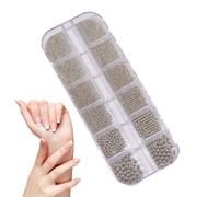 Perline per | accessori per il fascino delle unghie, 3D, dimensioni miste, manicure, argento, oro, perline di caviale, portatili, per la creazione di gioielli, decorazioni artigianali