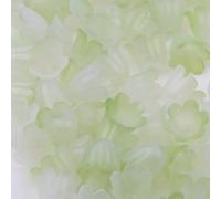 Perline per bracciali 100 pezzi colorati a forma di fiore di tromba a campana