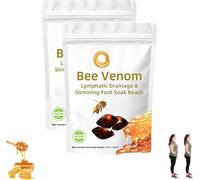 Perline per il drenaggio linfatico e dimagrante del piede, perline disintossicanti per il corpo, forma rapida e sana e purificante per il corpo, rilassamento (confezione da 2)