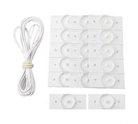 Perline per lampada LED SMD con lente ottica 3V 6V, per retroilluminazione TV LCD da 32-65 pollici, kit di riparazione a risparmio energetico di colore bianco (20 pezzi da 3 V + 2 m)