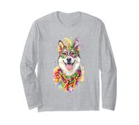Perline per Maschera di Carnevale per Cani Klee Kai Mardi Gras Alaskan Maglia a Manica