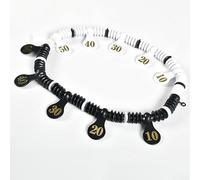 Perline per segnapunti per tavoli da biliardo e shuffleboard, design con bottone elastico su fibra di legno per un gioco affidabile per il monitoraggio dei punteggi