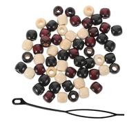Perline per Trecce 60 Pezzi in Resina con Threader | Uso Quotidiano e Creazione Gioielli Fai da Te, Stile Fashion Armonioso, Adatte a Donne