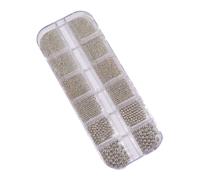 Perline per unghie per ragazze | Piccole perle per unghie, per il fascino delle unghie, 3D, dimensioni miste, manicure, argento, oro, perline di caviale per la decorazione di gioielli