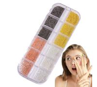 Perline per unghie, perline per unghie, per il fascino delle unghie, 3D, dimensioni miste, piccole manicure, argento, oro, fascino, caviale, decorazioni artigianali per gioielli