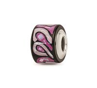 Perline Riflesso In Argento Sterling Light E Dark Viola Perla Madre Mosaic Bead