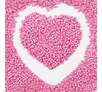 Perline rosa da 3 mm, per la creazione di gioielli, 110 grammi, circa 4000 pezzi, perline in vetro 8/0 per realizzare orecchini, bracciali, ciondoli, gioielli in vita, perline fai da te fatte a mano