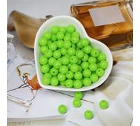 Perline rotonde acriliche color caramella da 3,0 mm a 12 mm, palline sciolte, perline distanziatrici per lavori di cucito e creazione di gioielli, verde scuro, 3,0 mm, 1000 pezzi