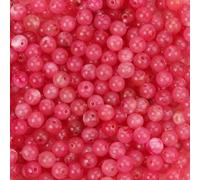 Perline rotonde in acrilico opaco color caramella da 6/8/10/12/14/16 mm per la creazione di gioielli, braccialetti fai da te, accessori per l'artigianato - giada fucsia - perline da 4 mm, 500 pezzi